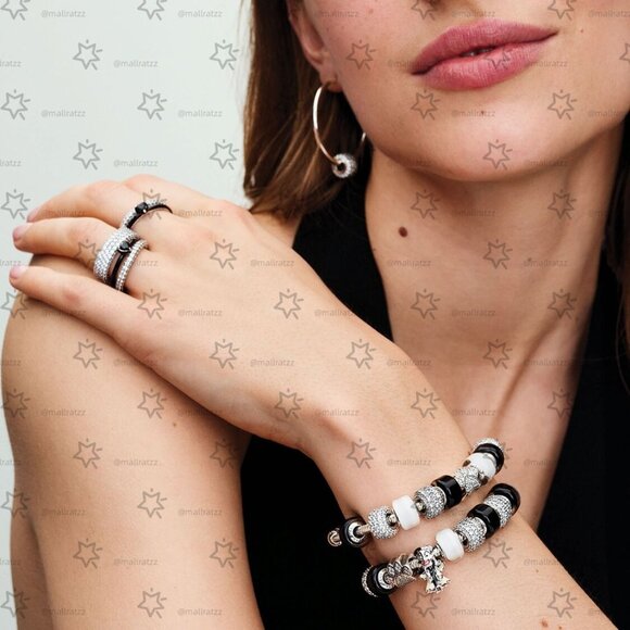 Pandora Sparkling Pavé Triple-row Charm - Picture 5 of 5